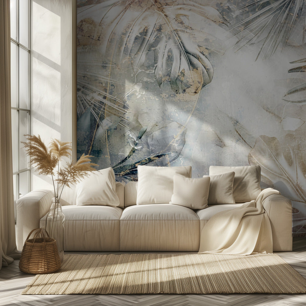 Blätter Blumenkunst Illustration 02 | Fototapeten