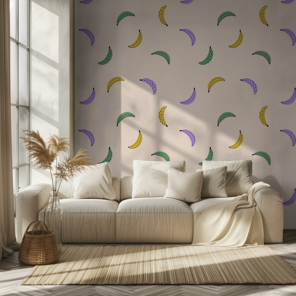 Bananer (mönsterdesign) | Fototapet