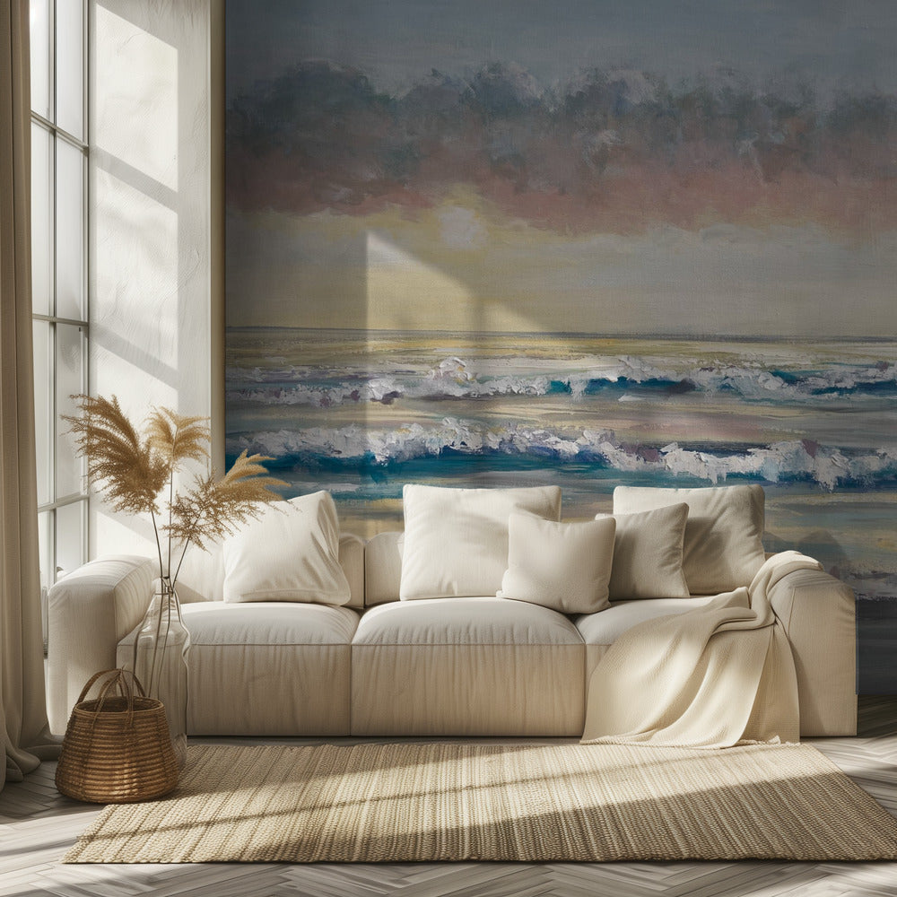 Aallot aamunkoitteessa | Valokuvatapetit