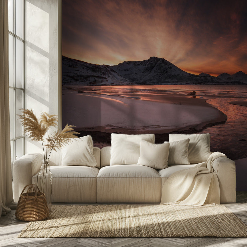 Kultainen auringonlasku | Valokuvatapetit