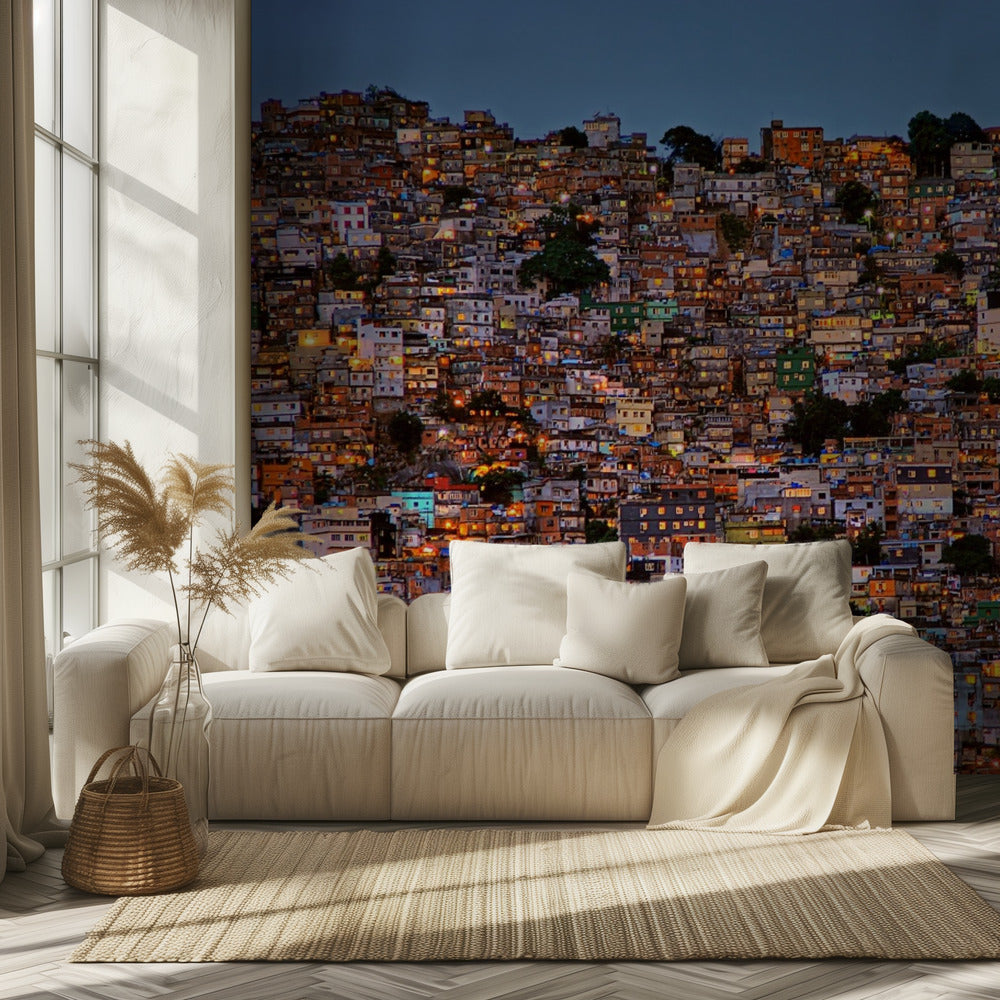 Pimeys Rocinha Favelassa | Valokuvatapetit