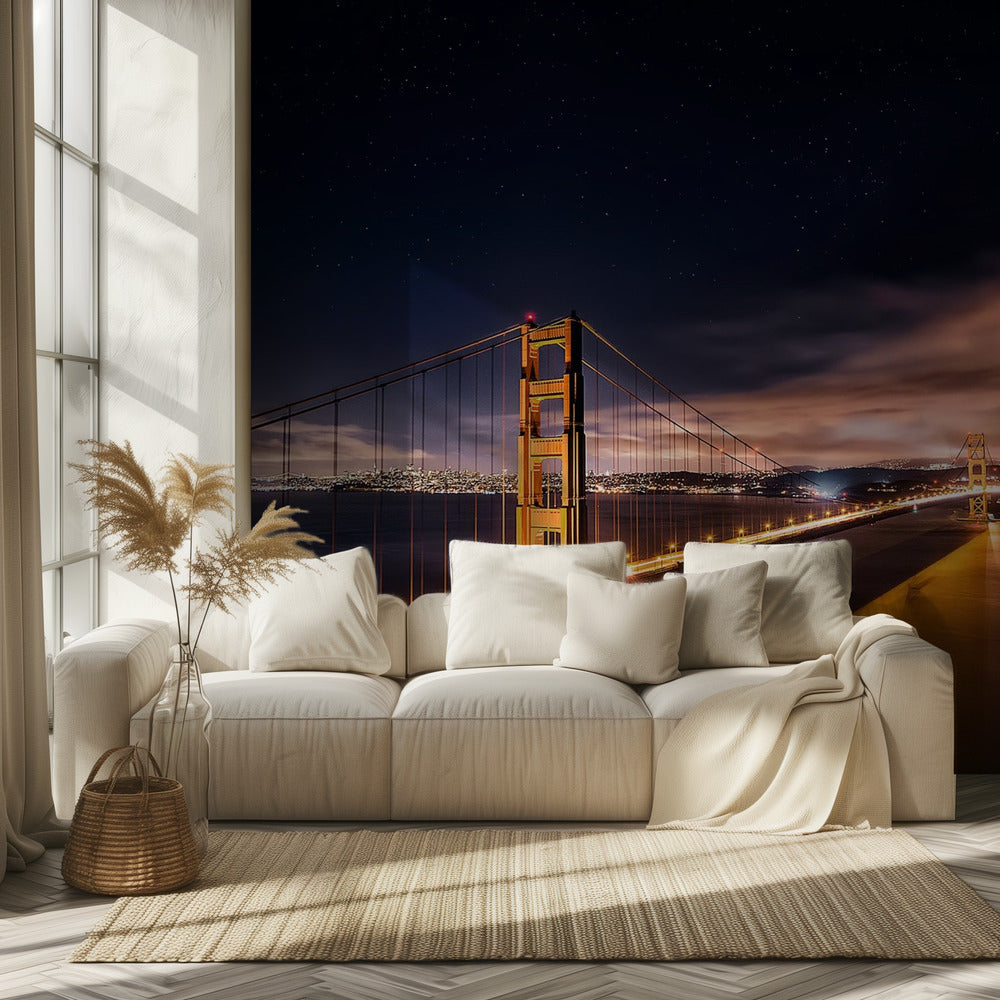 Golden Gate to Stars | Wallpaper