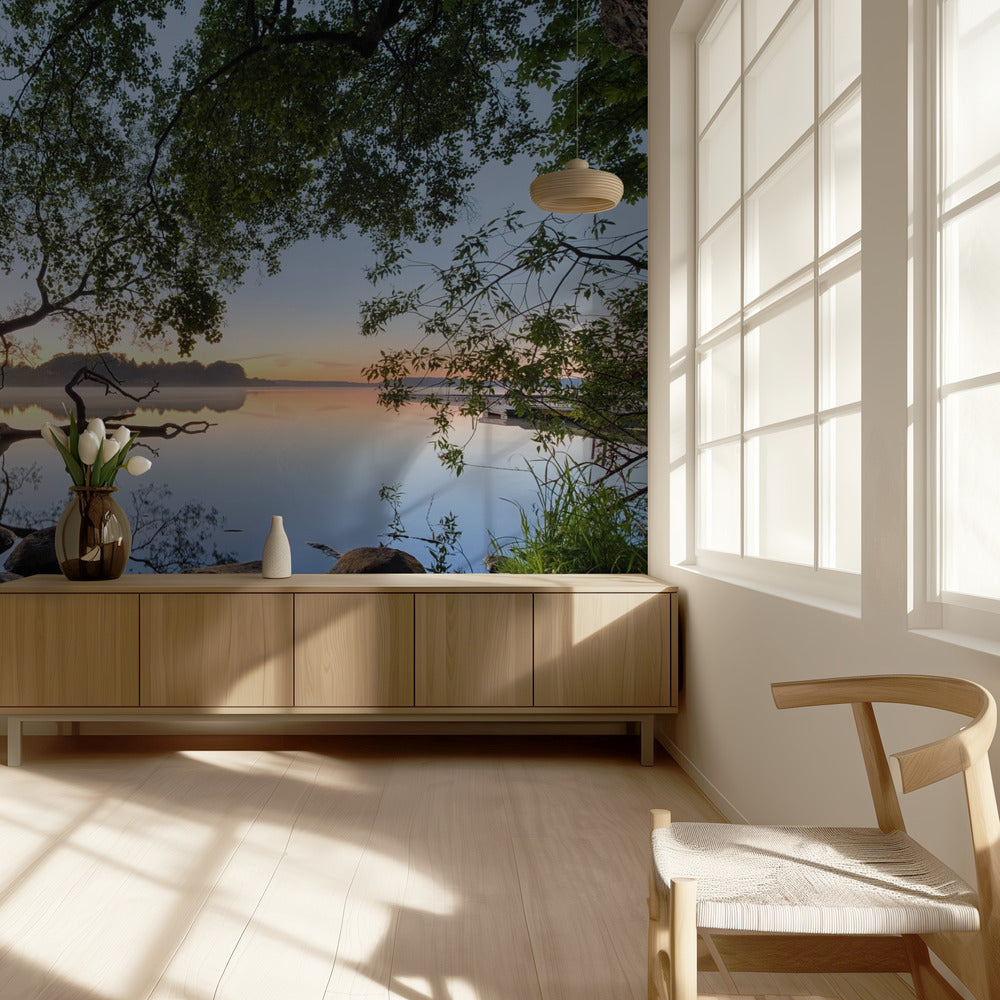 Widok na jezioro | Fototapeta