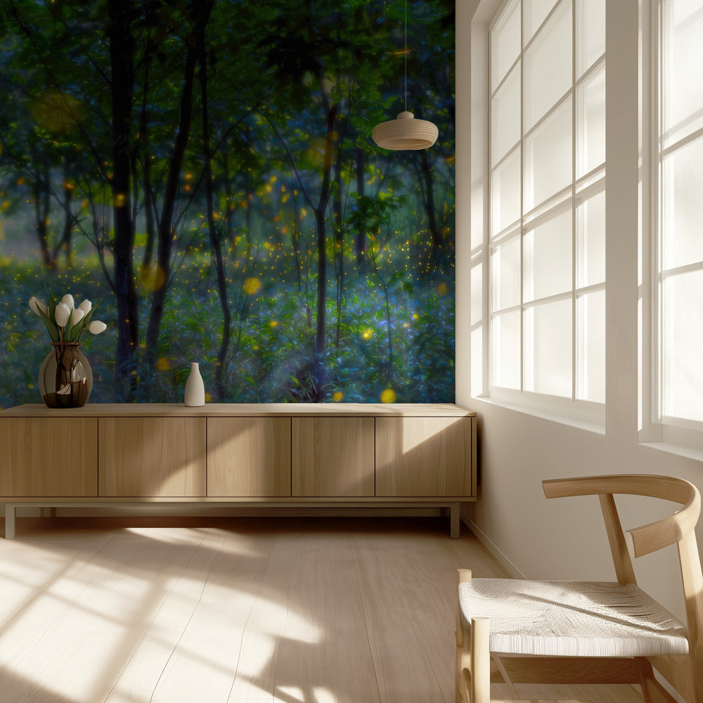 Luciérnagas mágicas | Papel Pintado Fotográfico