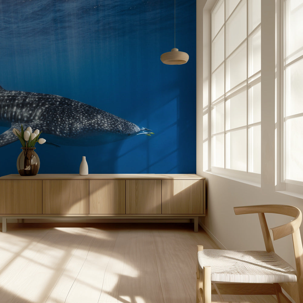 Hvalhaj i det blå | Fototapeter