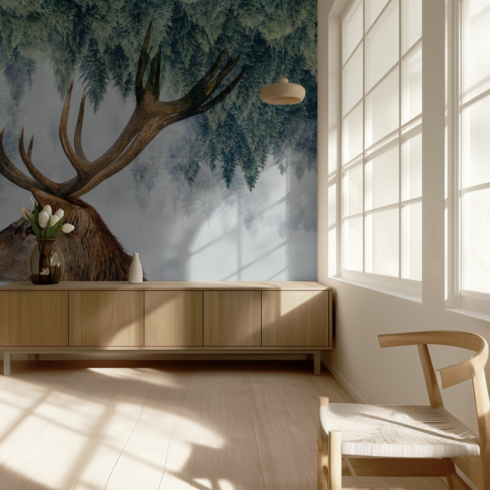 Peura ja metsä | Valokuvatapetit