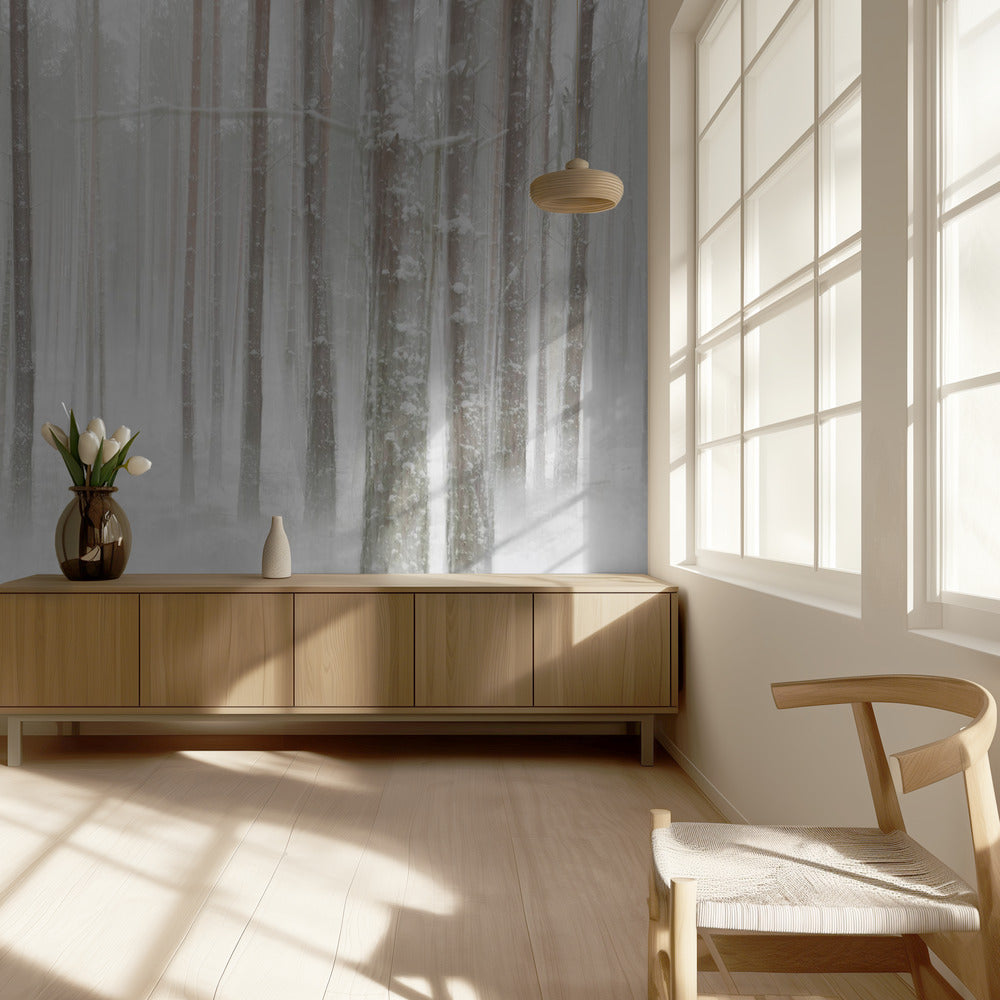 Winterwald in Schweden | Fototapeten