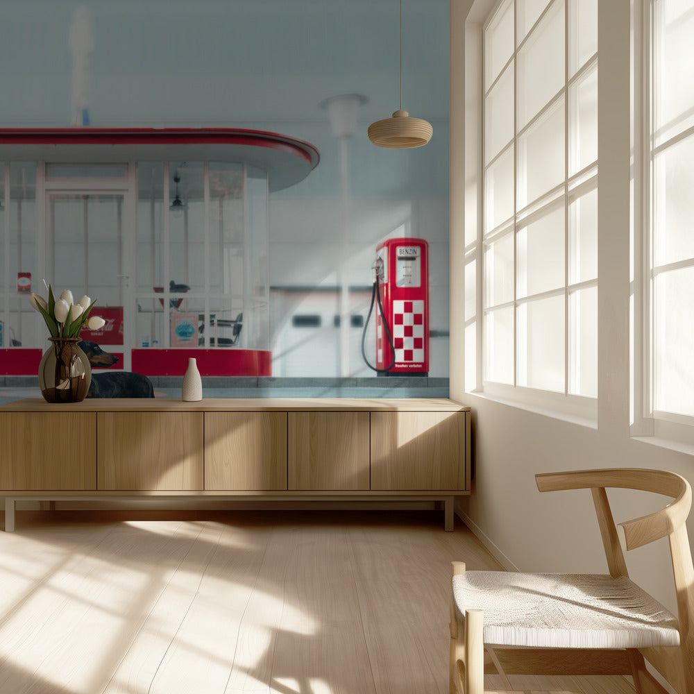 Huoltoaseman hoitaja | Valokuvatapetit