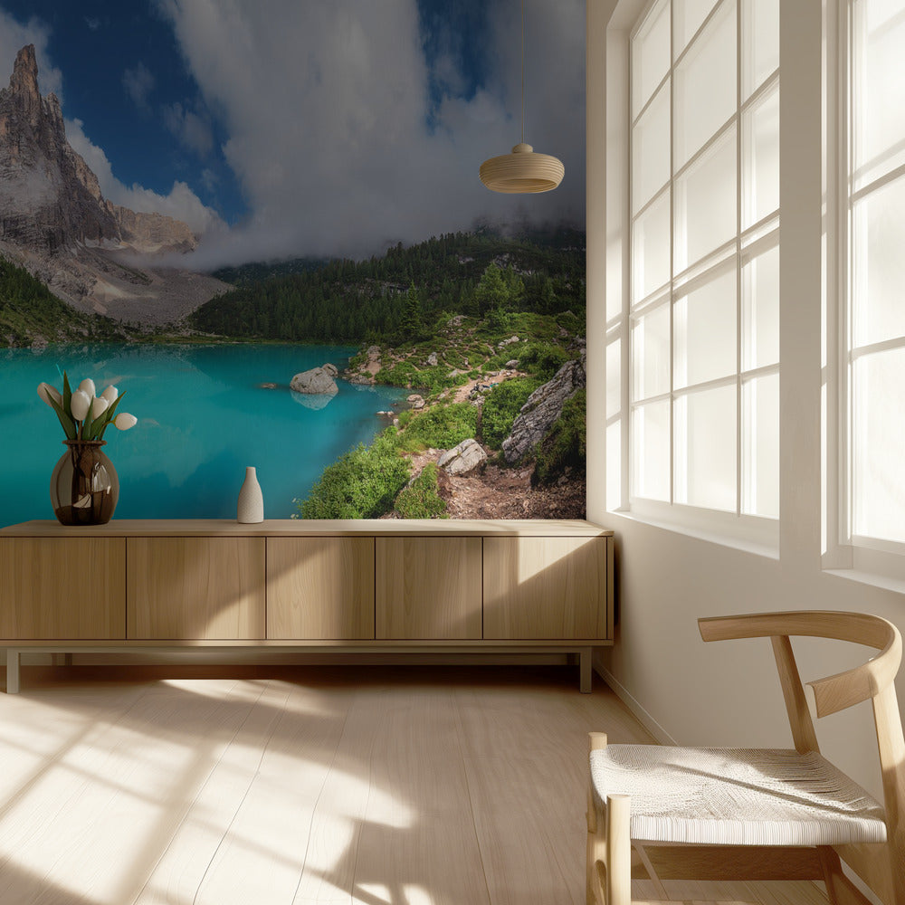 Veneto - Sorapis-järven panoraama | Valokuvatapetit