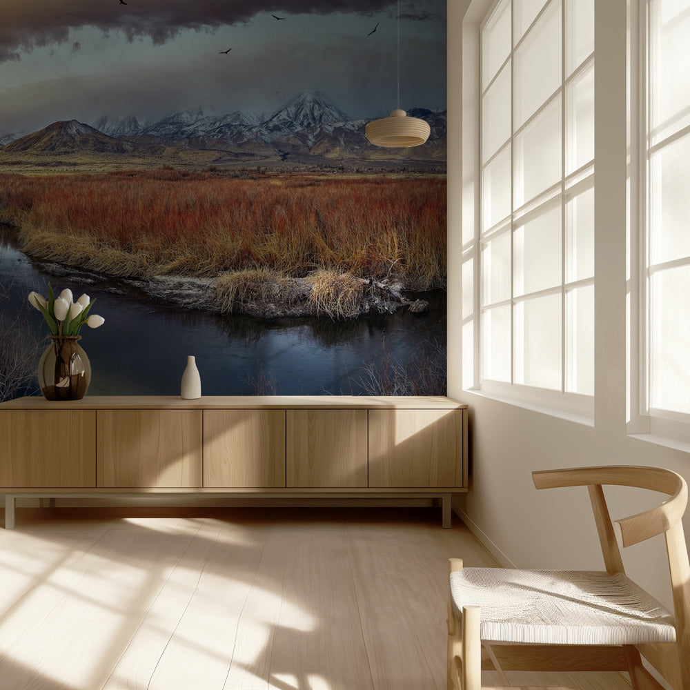 Owens-joki auringonnousussa | Valokuvatapetit