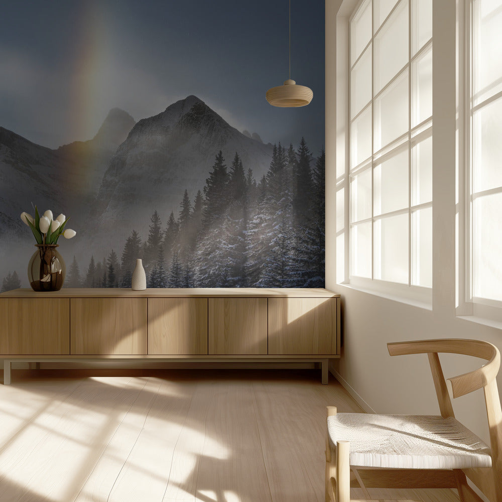 Jäätyneen sateenkaaren alla ratsastaminen | Valokuvatapetit