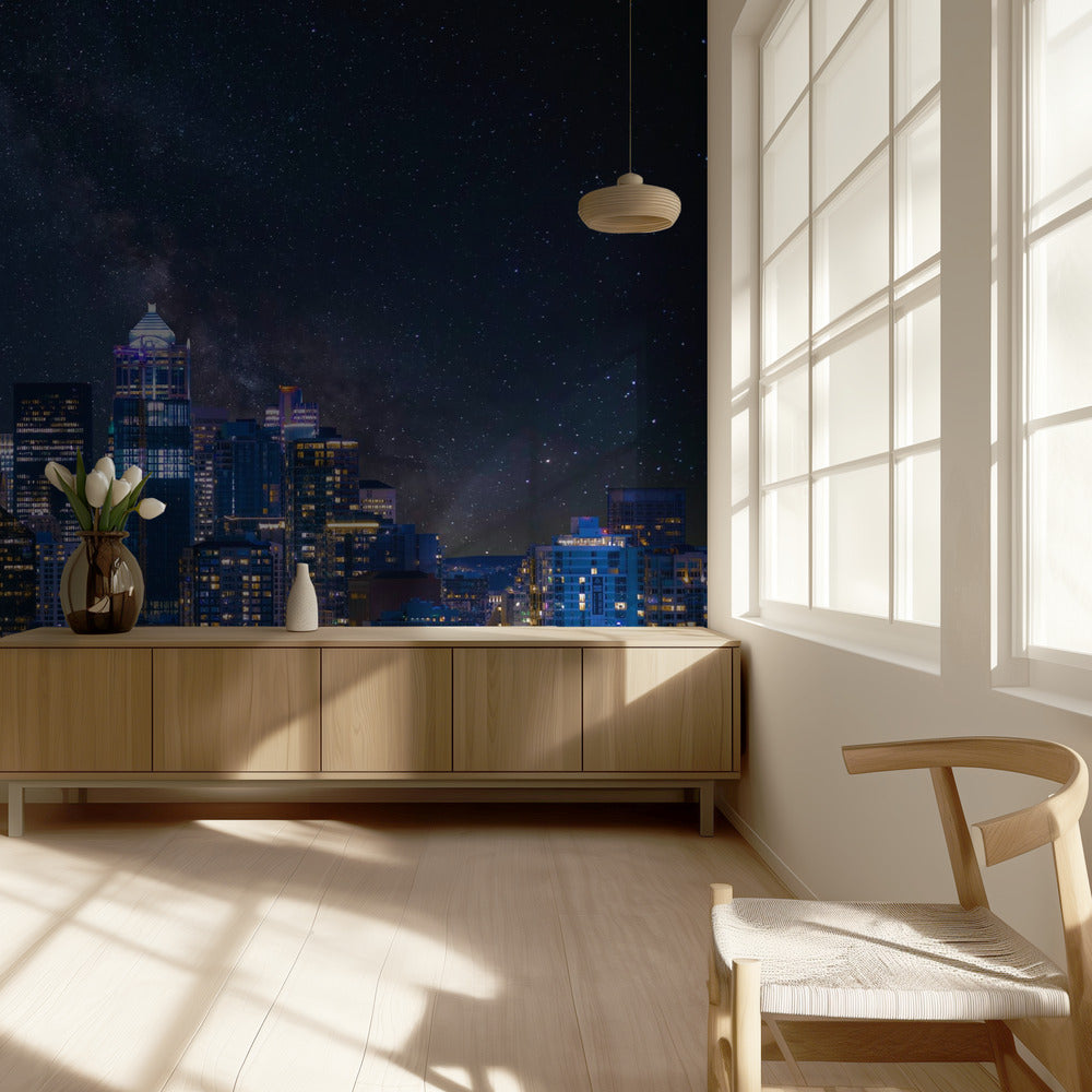 Noche en Seattle | Papel Pintado Fotográfico
