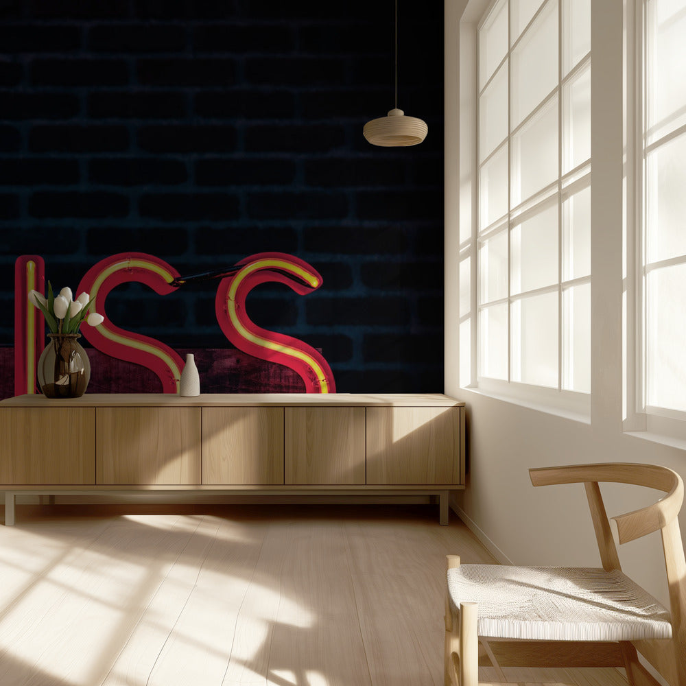 Neon-suudelma | Valokuvatapetit