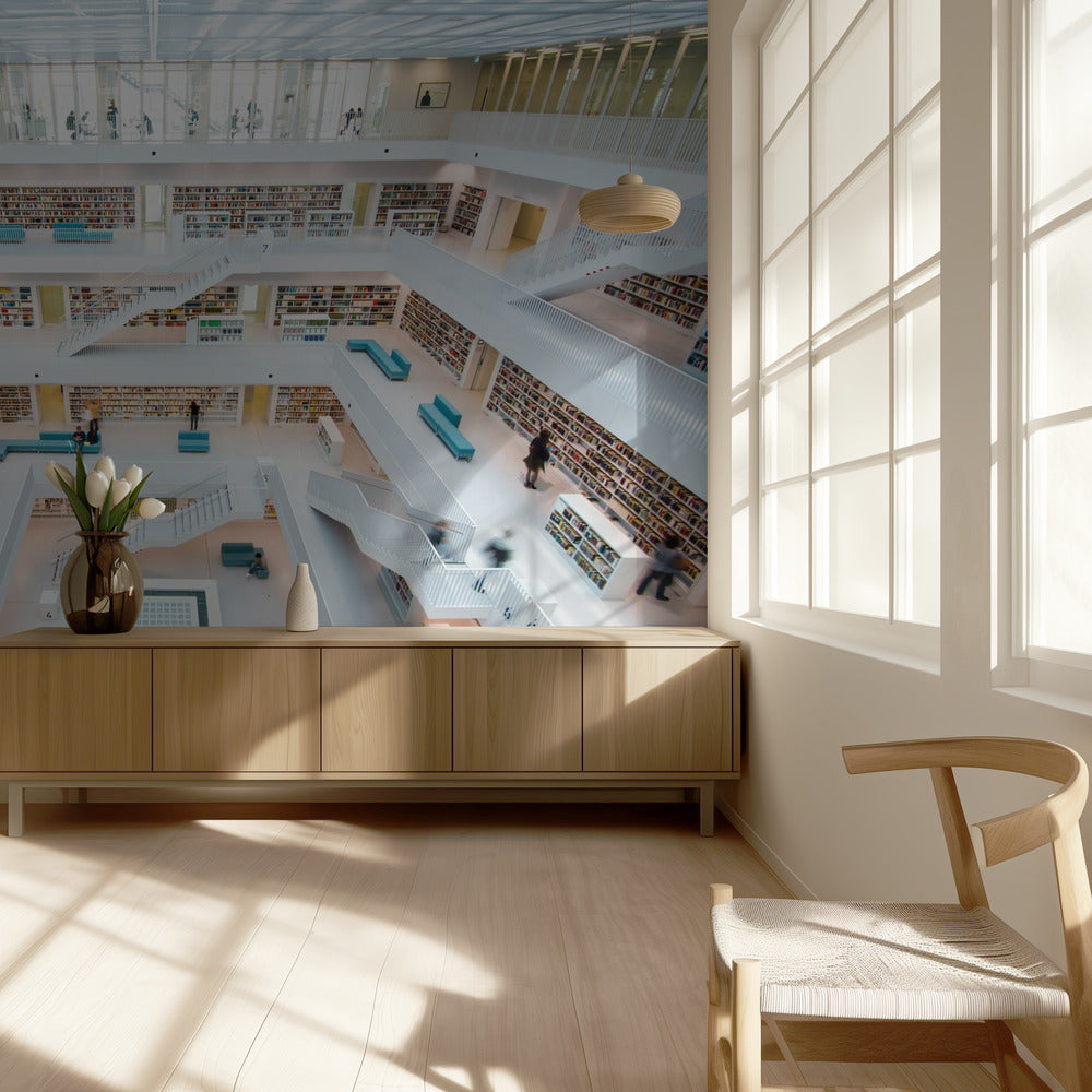 Bibliothek Stuttgart | Fototapeten