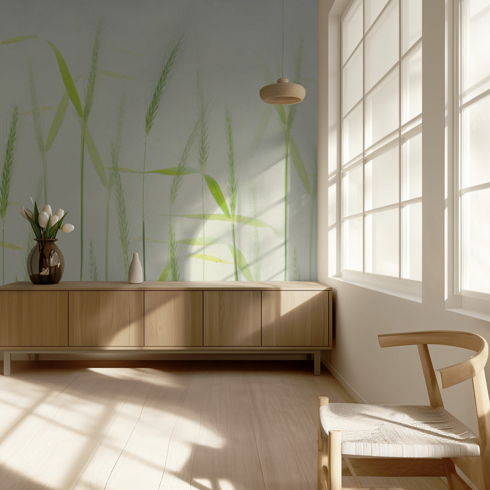 Tallos de maíz suaves | Papel Pintado Fotográfico