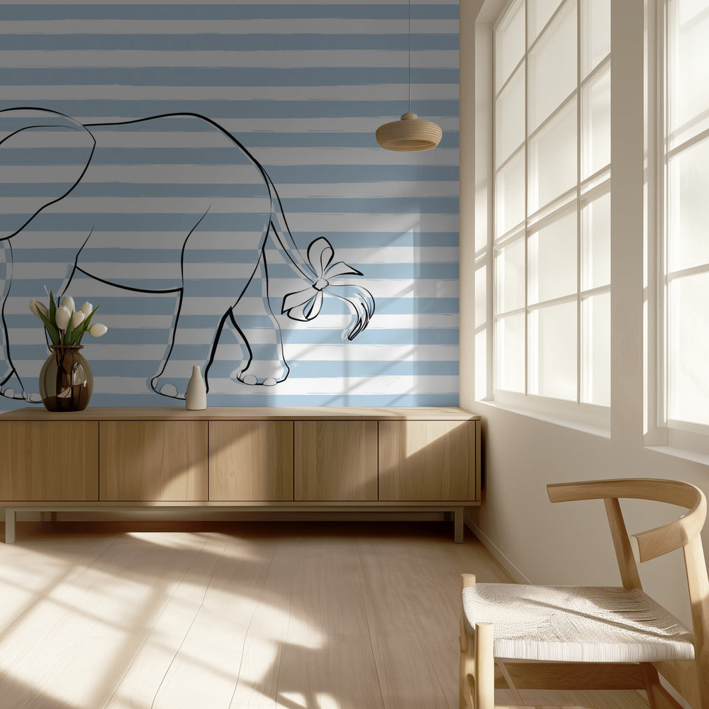 Stripe Elephant | Wallpaper