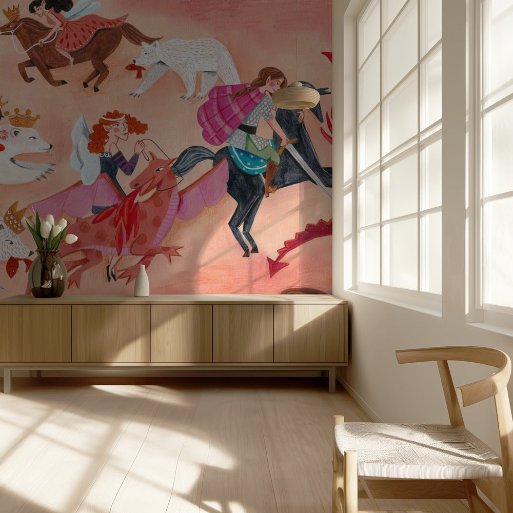 Fairy, bears and dragons dreams | Wallpaper