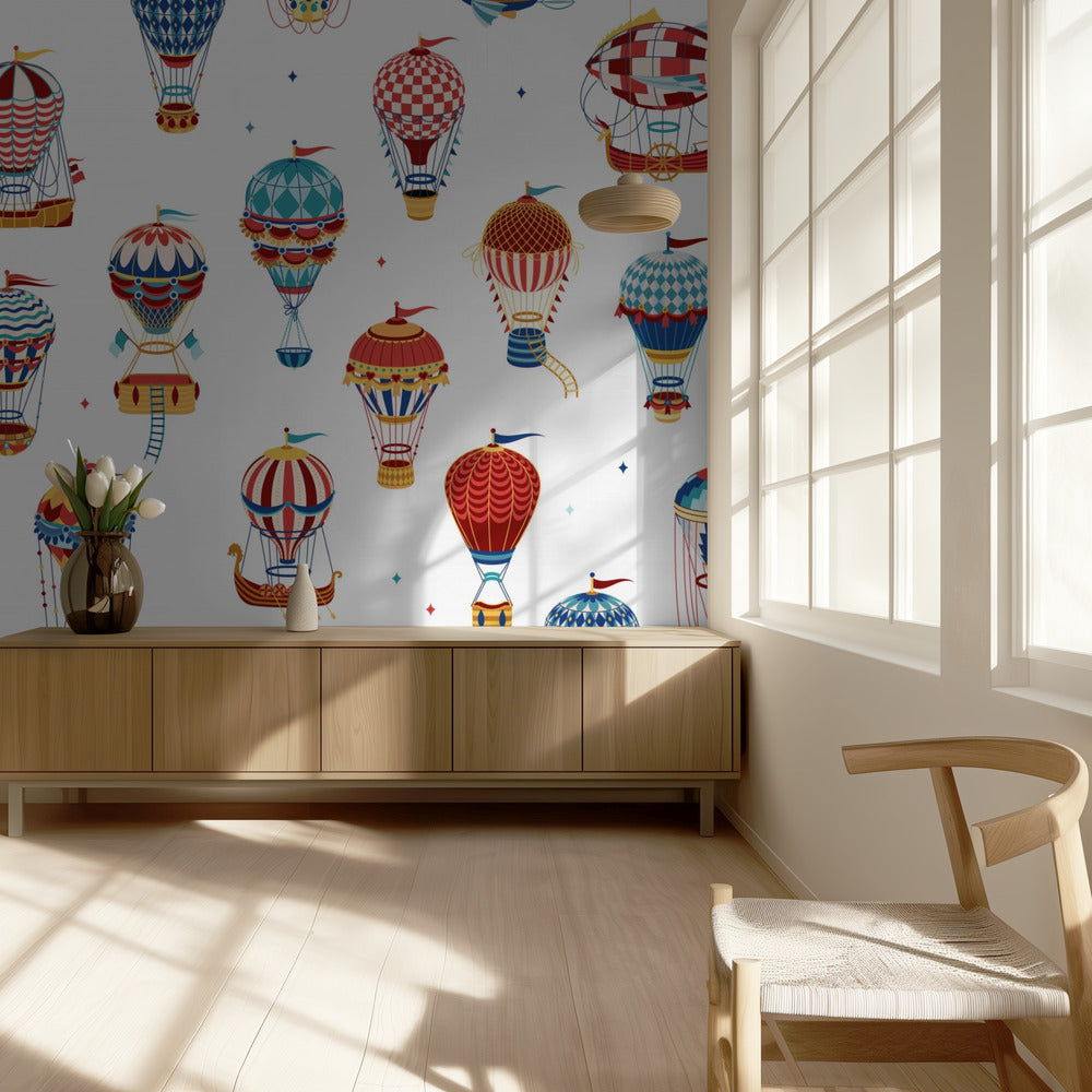 Up,Up and Away_White | Wallpaper