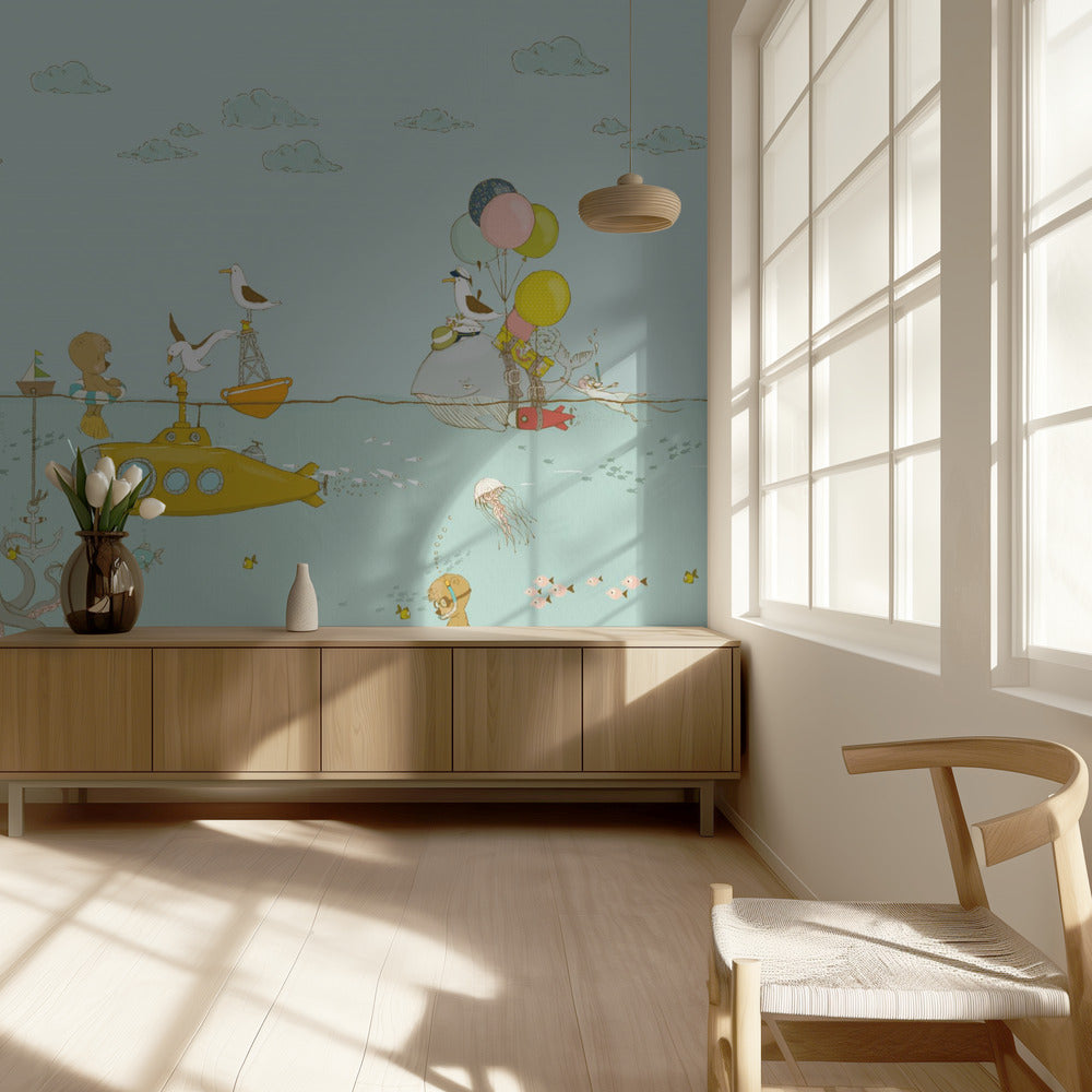 Gul ubåd | Fototapeter