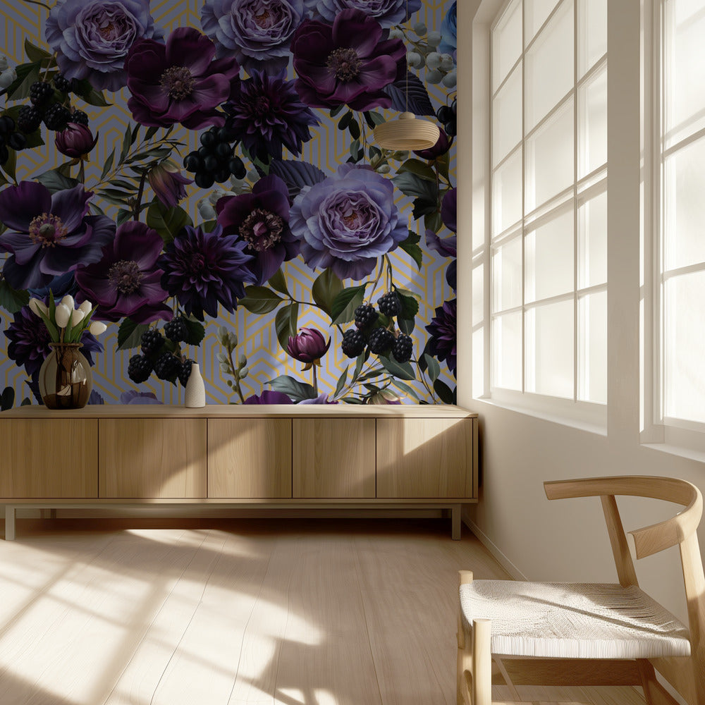 Gothic_Gold Lilac Art | Wallpaper