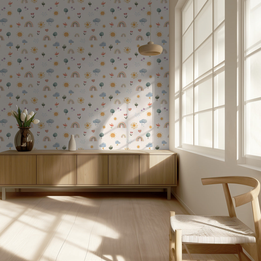 Seasonal Stickers Pattern | Wallpaper