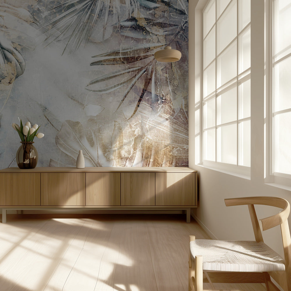 Blätter Blumenkunst Illustration 02 | Fototapeten