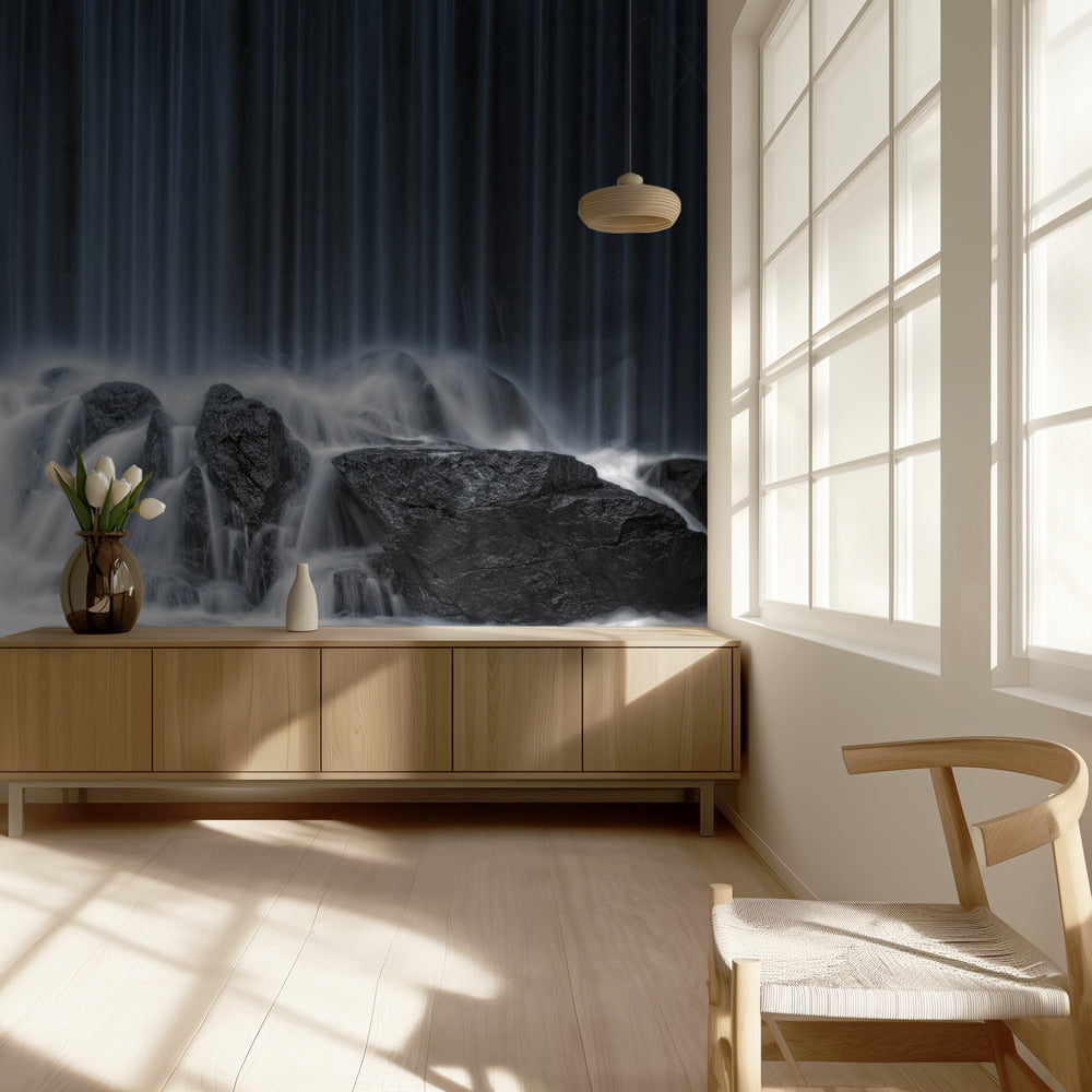 Sininen esirippu | Valokuvatapetit