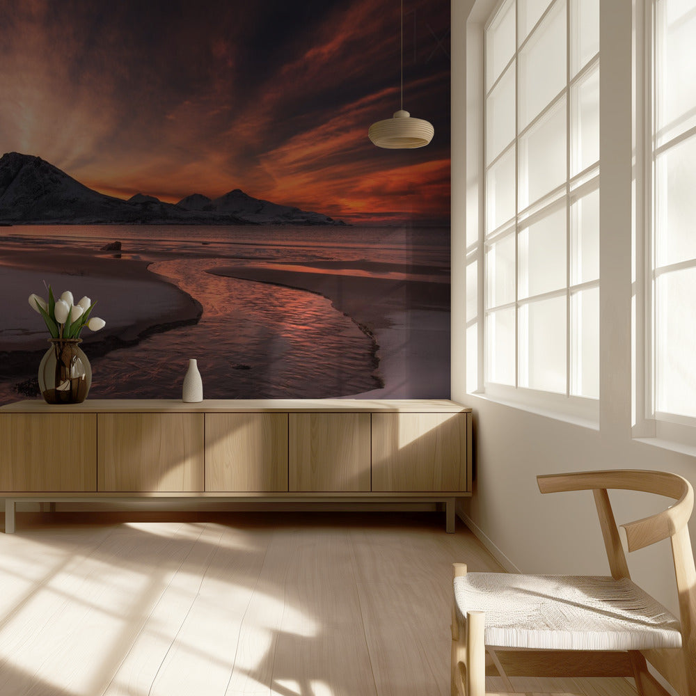 Kultainen auringonlasku | Valokuvatapetit