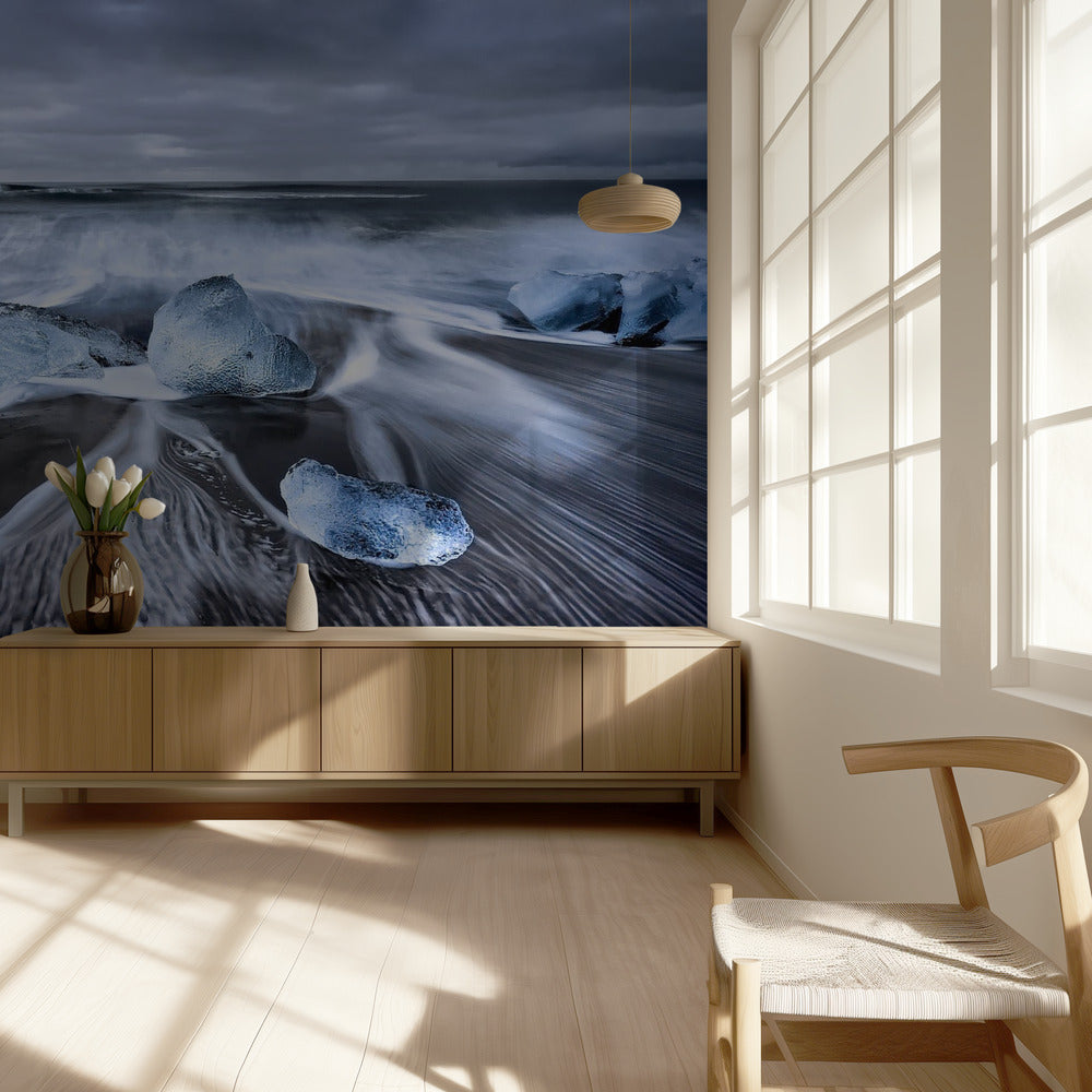 Diamantes azules | Papel Pintado Fotográfico