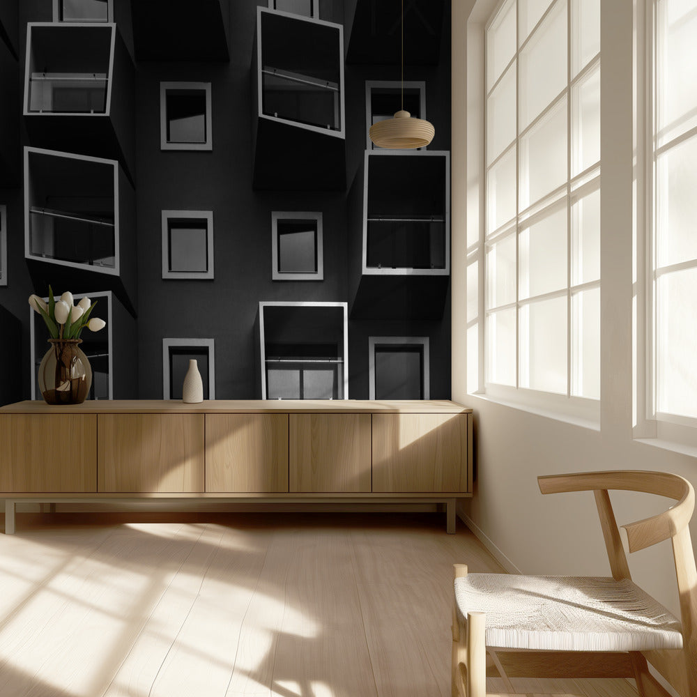 Życie w pudełkach | Fototapeta