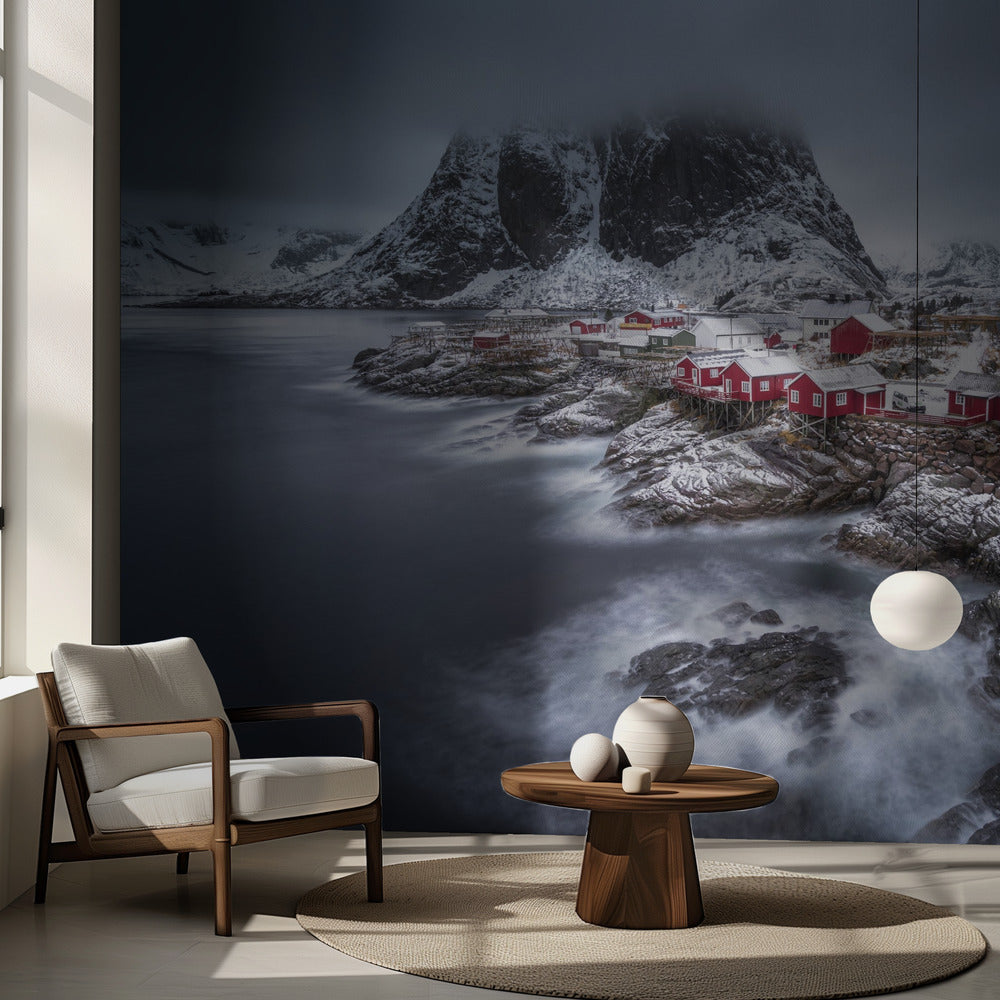 zima Wyspy Lofoty | Fototapeta