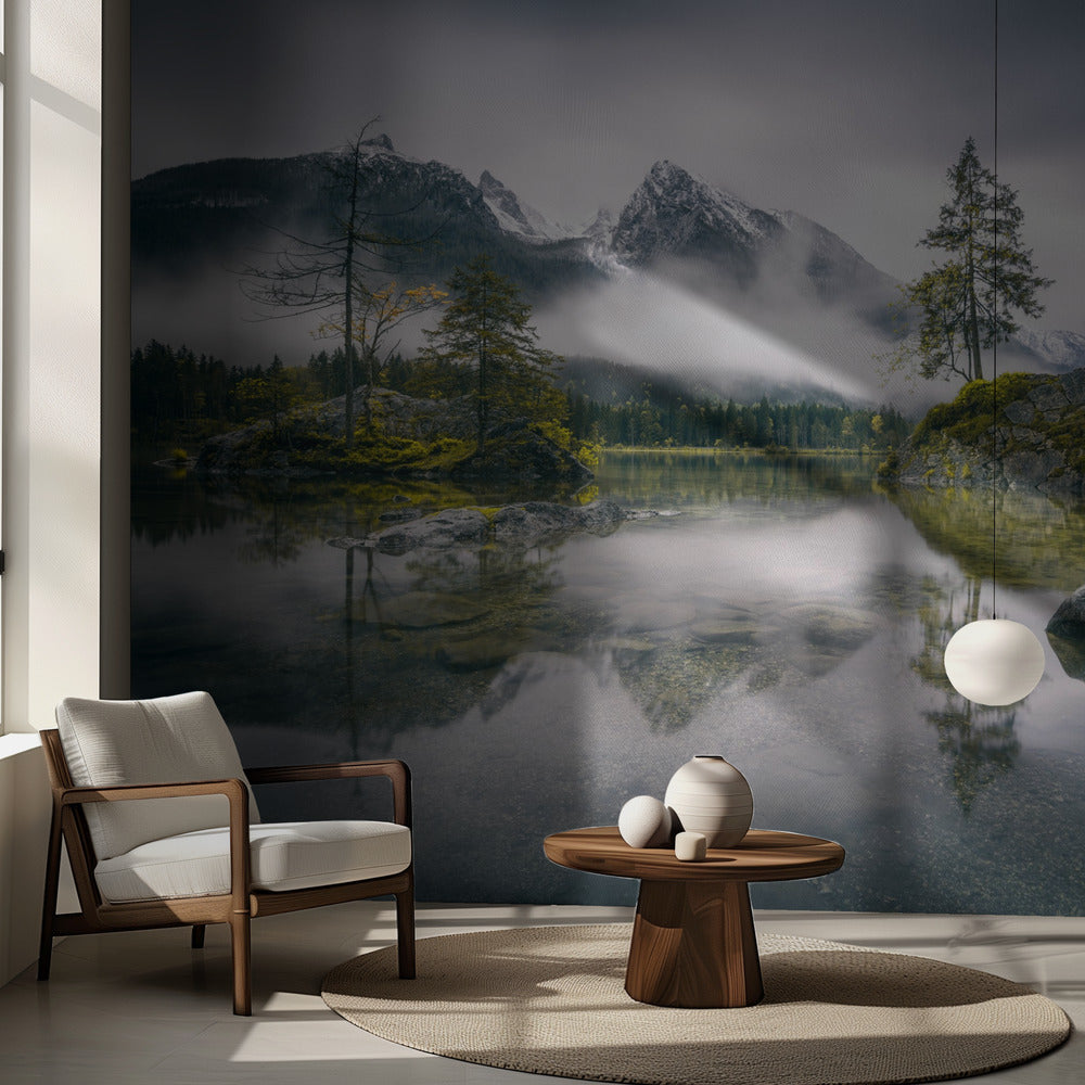 Sateinen aamu Hinterseessä (Baijeri) | Valokuvatapetit