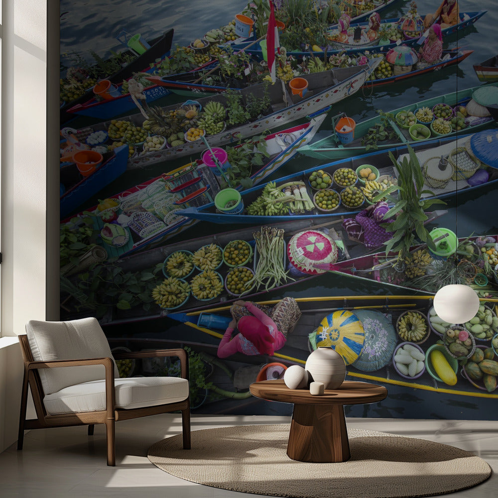 Banjarmasinin kelluvat markkinat | Valokuvatapetit