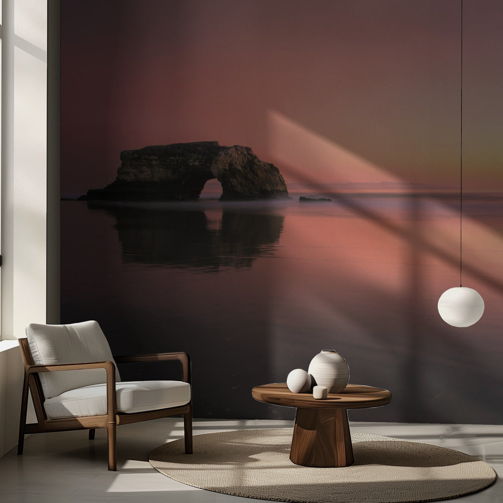 Auringonlasku luonnonsillalla-2 | Valokuvatapetit