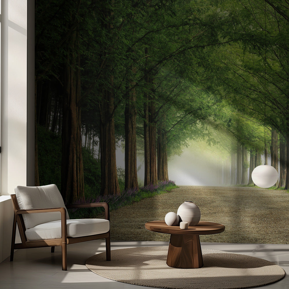 Droga Metasequoia | Fototapeta