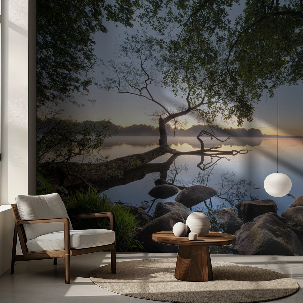 Widok na jezioro | Fototapeta