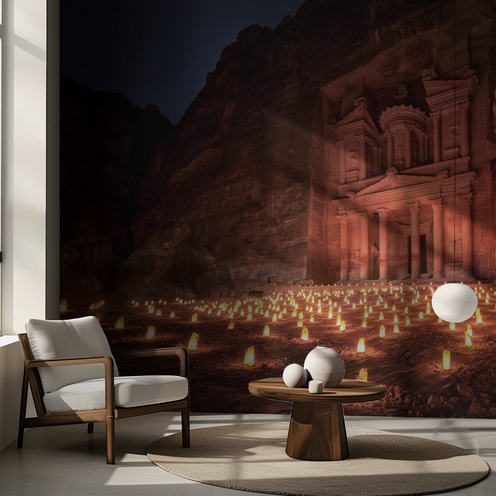 Petra di notte | Carta da Parati Fotografica