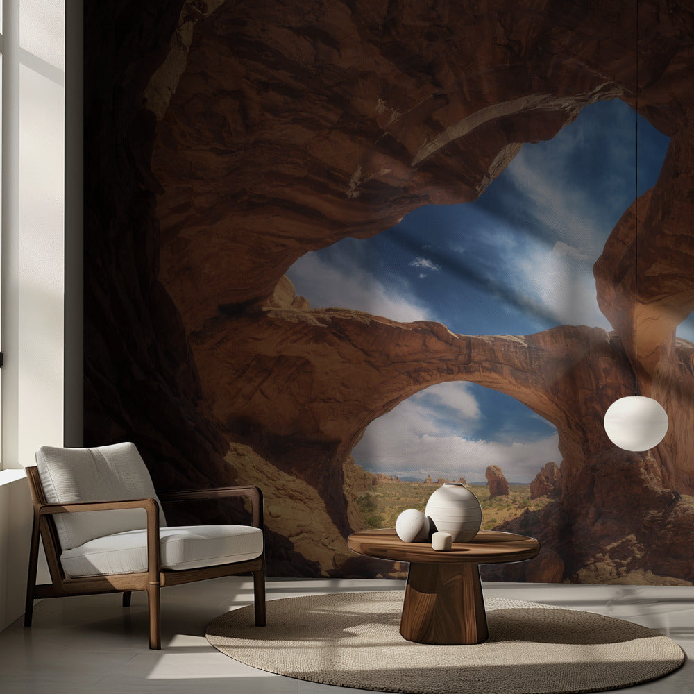 Kaksinkertainen kaari. Valokuvatapetit