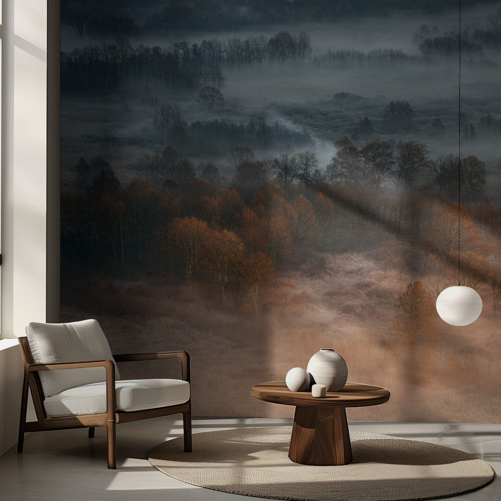 Autumnal misty dawn | Wallpaper