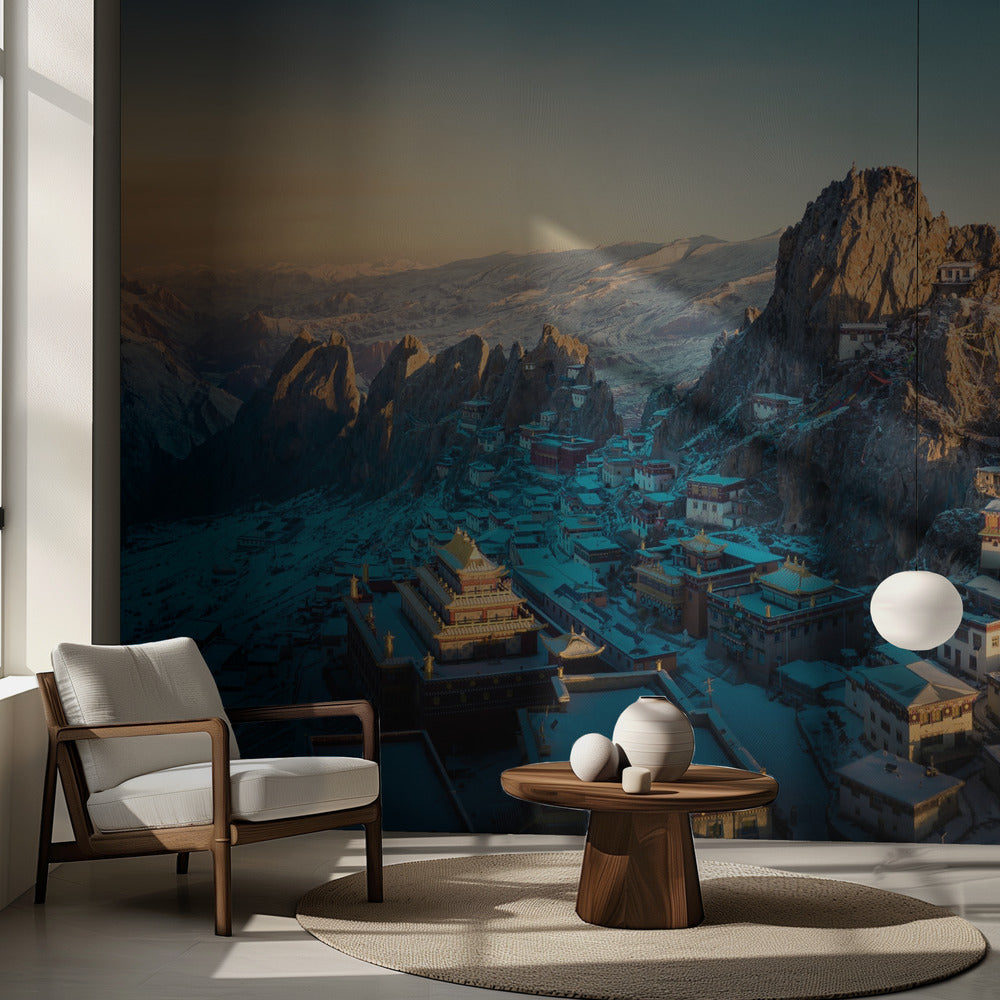 Tiibetin temppeli 《崷崒梓珠》 | Valokuvatapetit