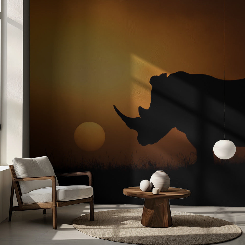 Sarvikuonon auringonnousu | Valokuvatapetit