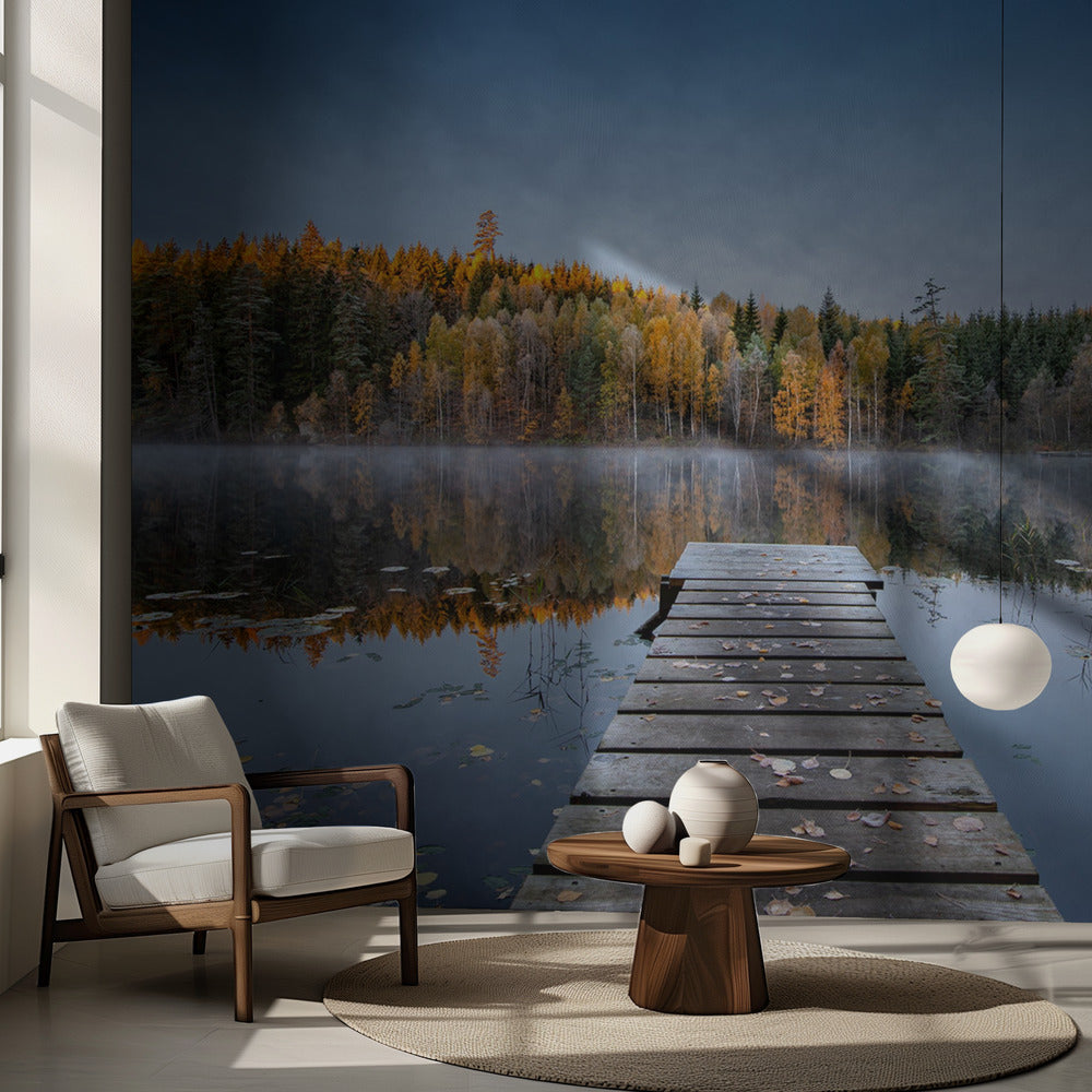 Syksyinen laituri | Valokuvatapetit