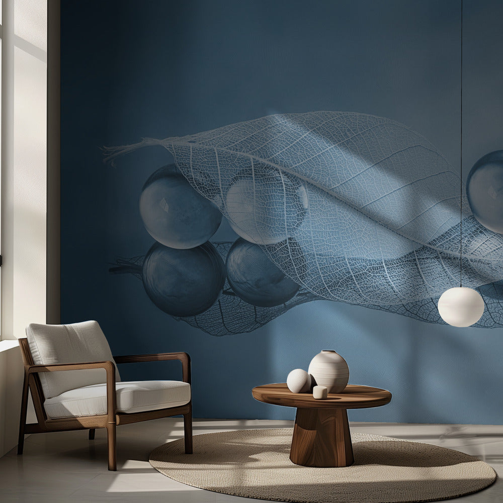 Dry leaf and Bubbles | Wallpaper
