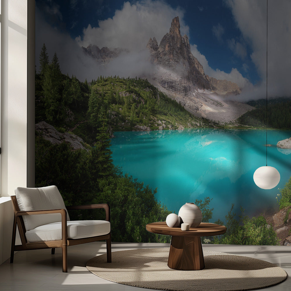 Veneto - Sorapis-järven panoraama | Valokuvatapetit