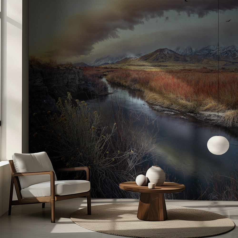 Owens-joki auringonnousussa | Valokuvatapetit