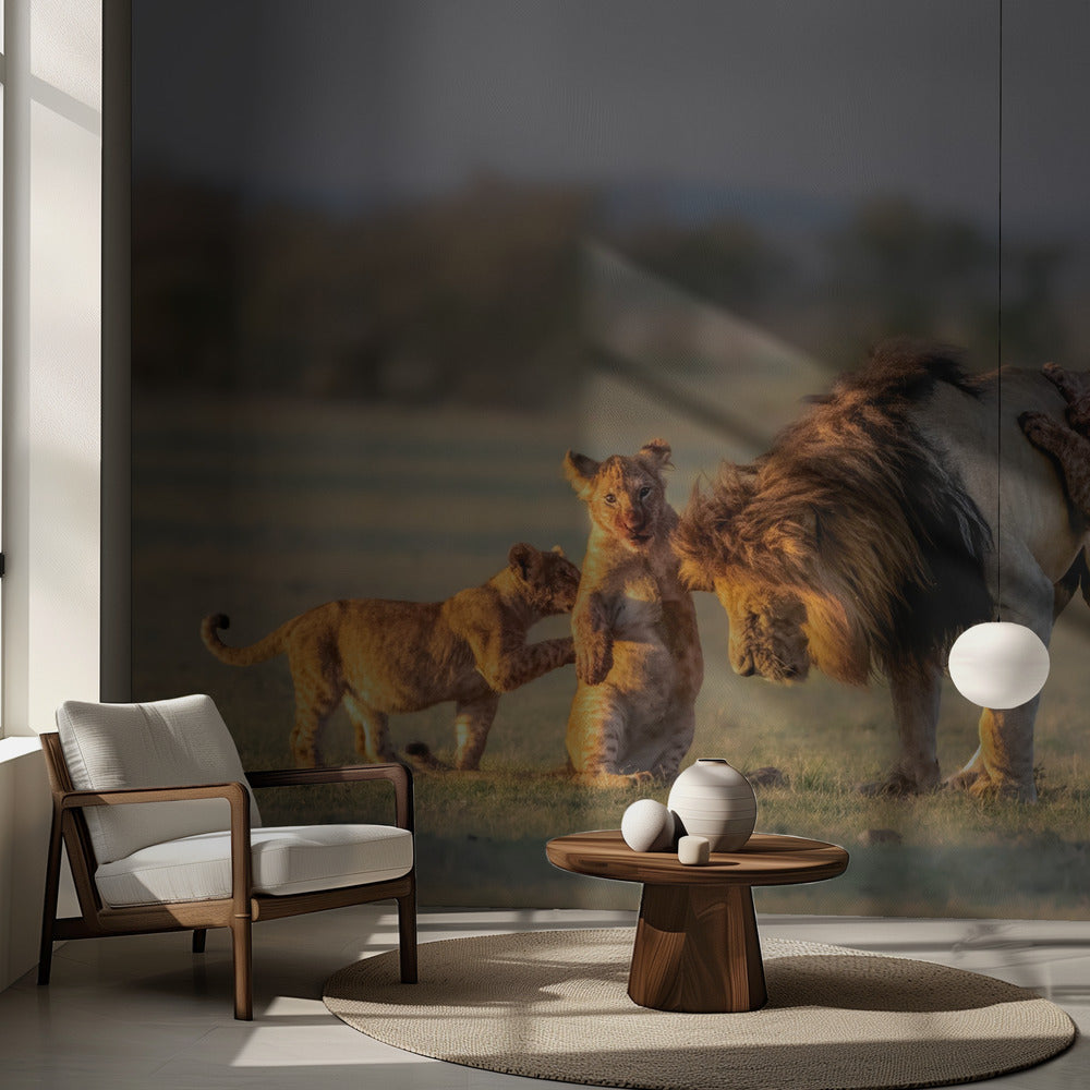 Isä ja lapset | Valokuvatapetit