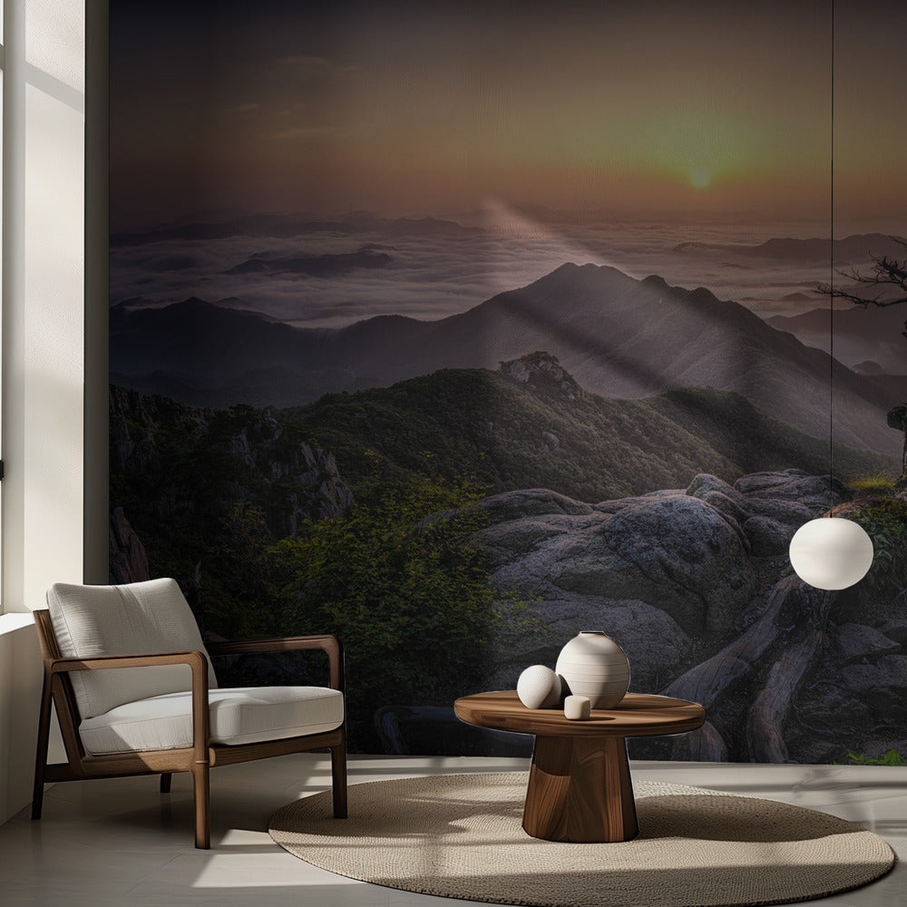 Auringonnousu huipulla | Valokuvatapetit