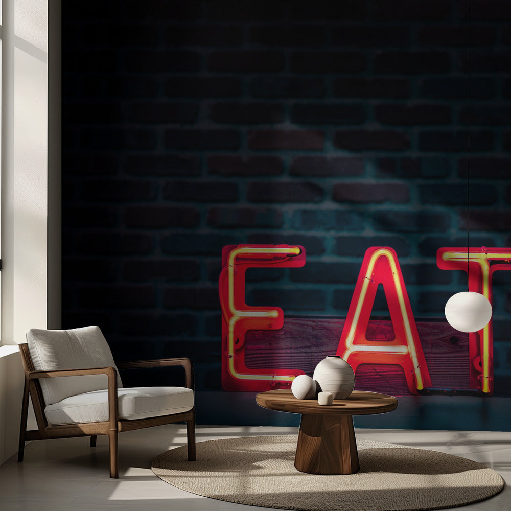 Syö Neonissa | Valokuvatapetit