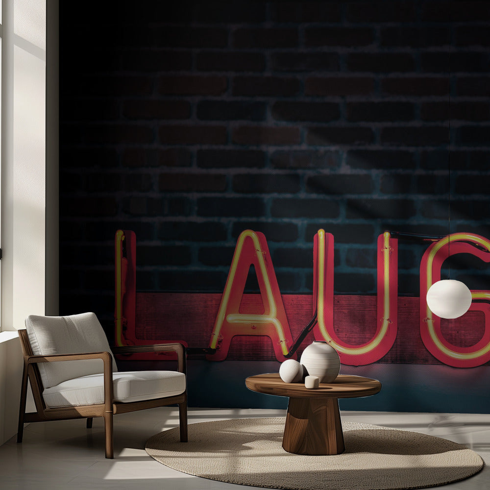 Nauraa neonissa | Valokuvatapetit