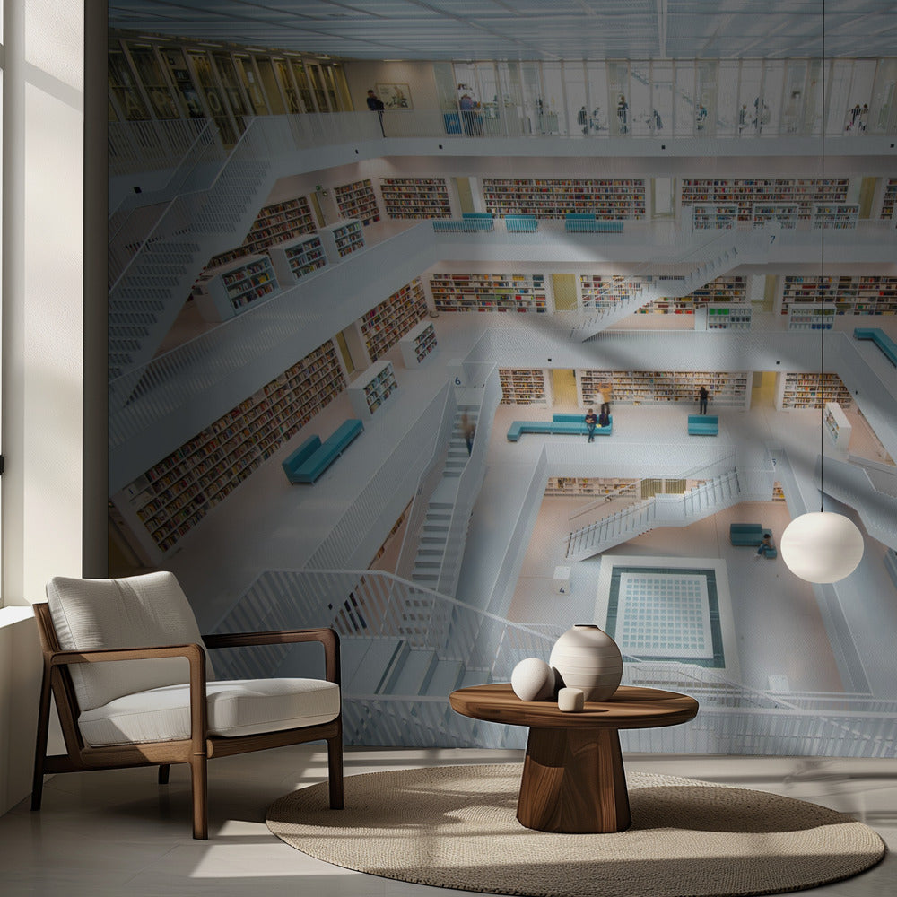 Bibliothek Stuttgart | Fototapeten